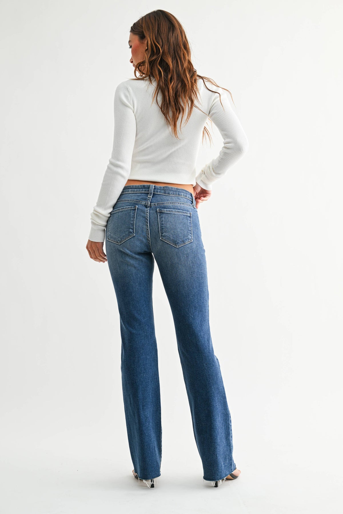 Low Rise Bootcut Medium Wash Jeans