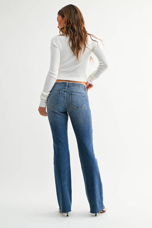 Low Rise Bootcut Medium Wash Jeans