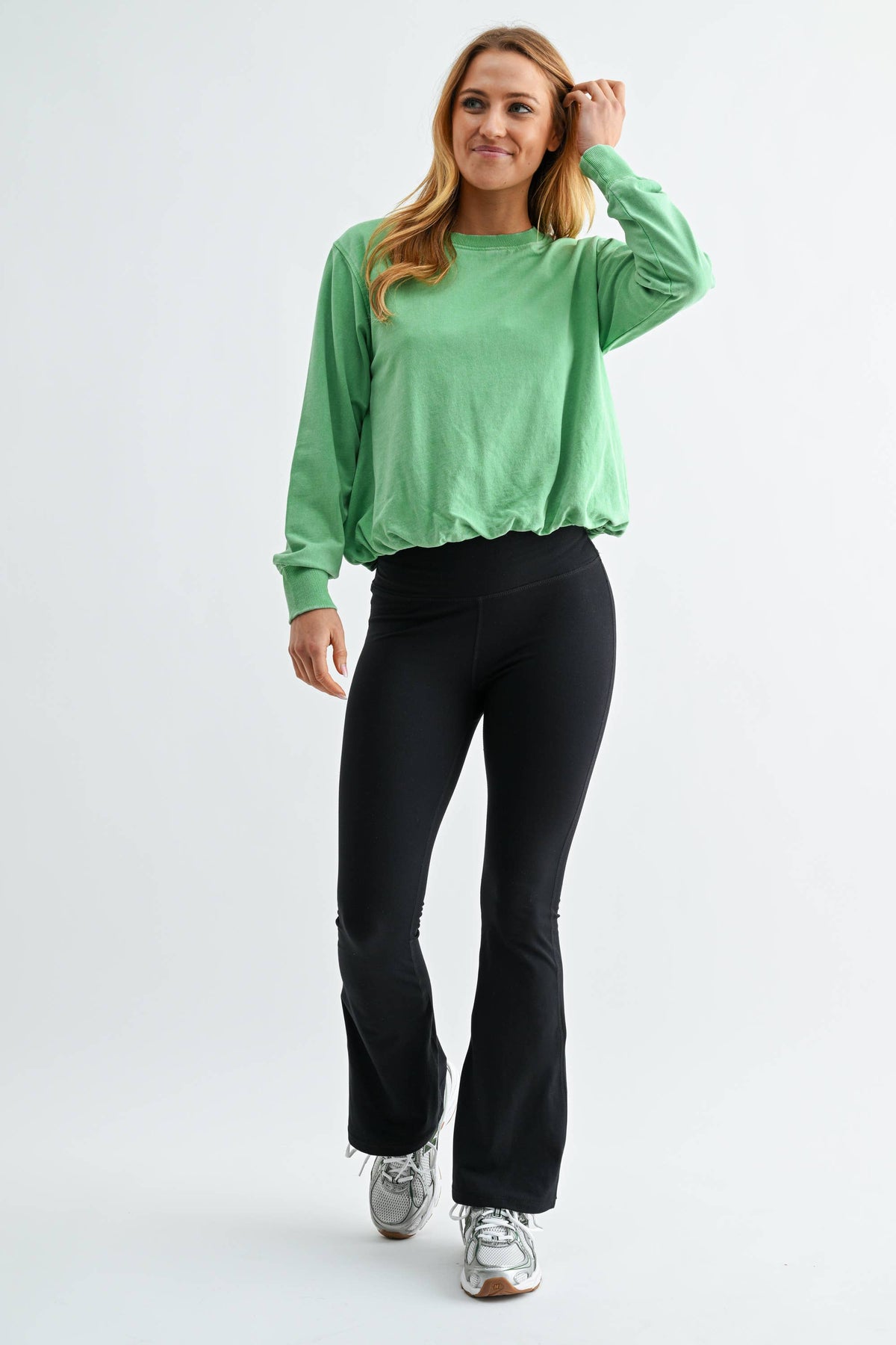 Mineral Cloud Bubble Hem Pullover