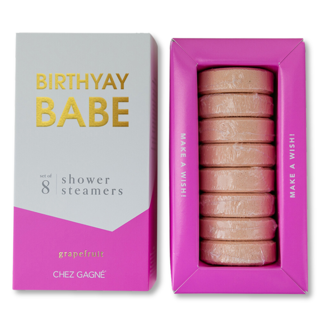 Birthyay Babe - Birthday Shower Steamers - Grapefruit - Set of 8 Tabs