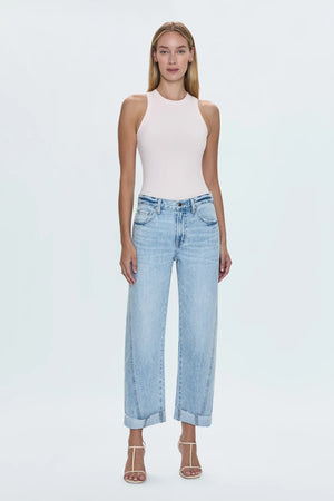 Pistola Kacey Mid Rise Cuffed Boyfriend Jeans in Berkeley