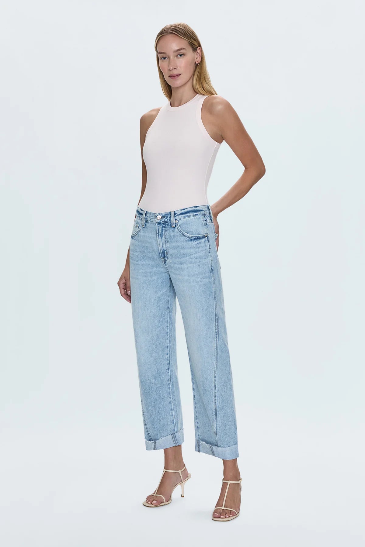 Pistola Kacey Mid Rise Cuffed Boyfriend Jeans in Berkeley