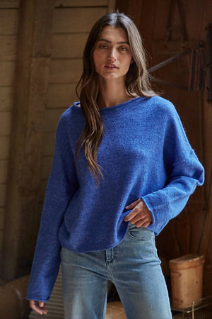 Clara Knit Rolled Pullover Sweater