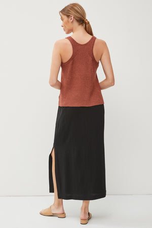 FLOWY RACERBACK KNIT TANK