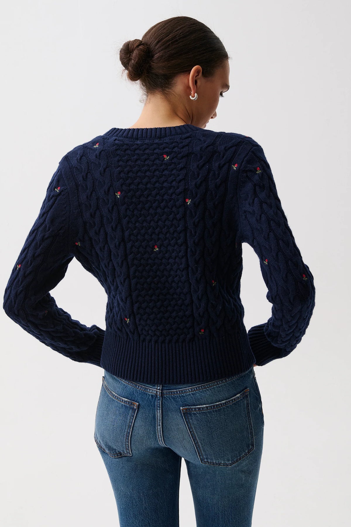 Pistola Shana Long Sleeve Cable Knit Sweater