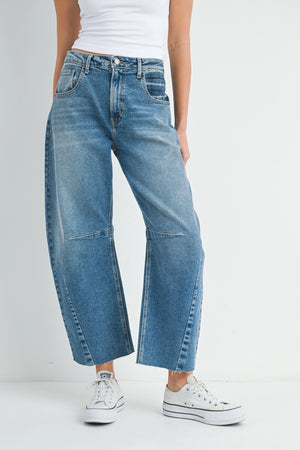 Just Black Denim Barrel Jean