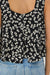 Penelope Black Printed Cropped Tank