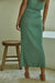 Knit Teal Green Midi Skirt