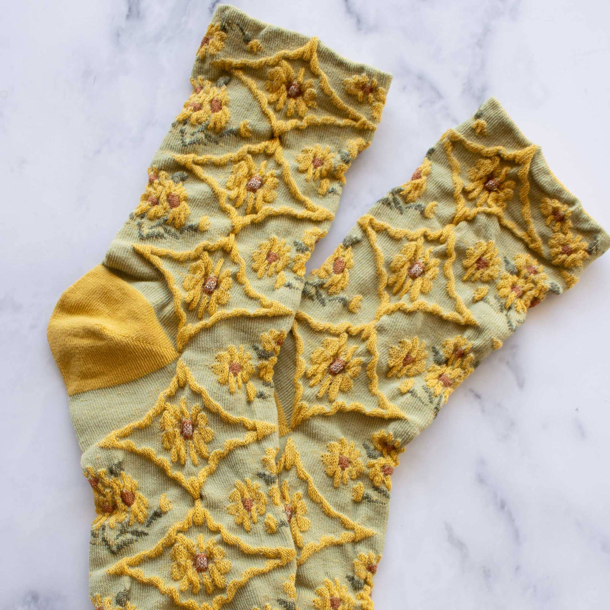 Women's Antique Floral Casual Socks