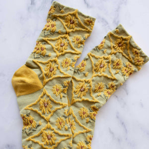 Women's Antique Floral Casual Socks