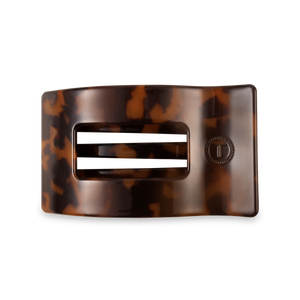Flat Rectangle Hair Clip | Medium | Tortoise
