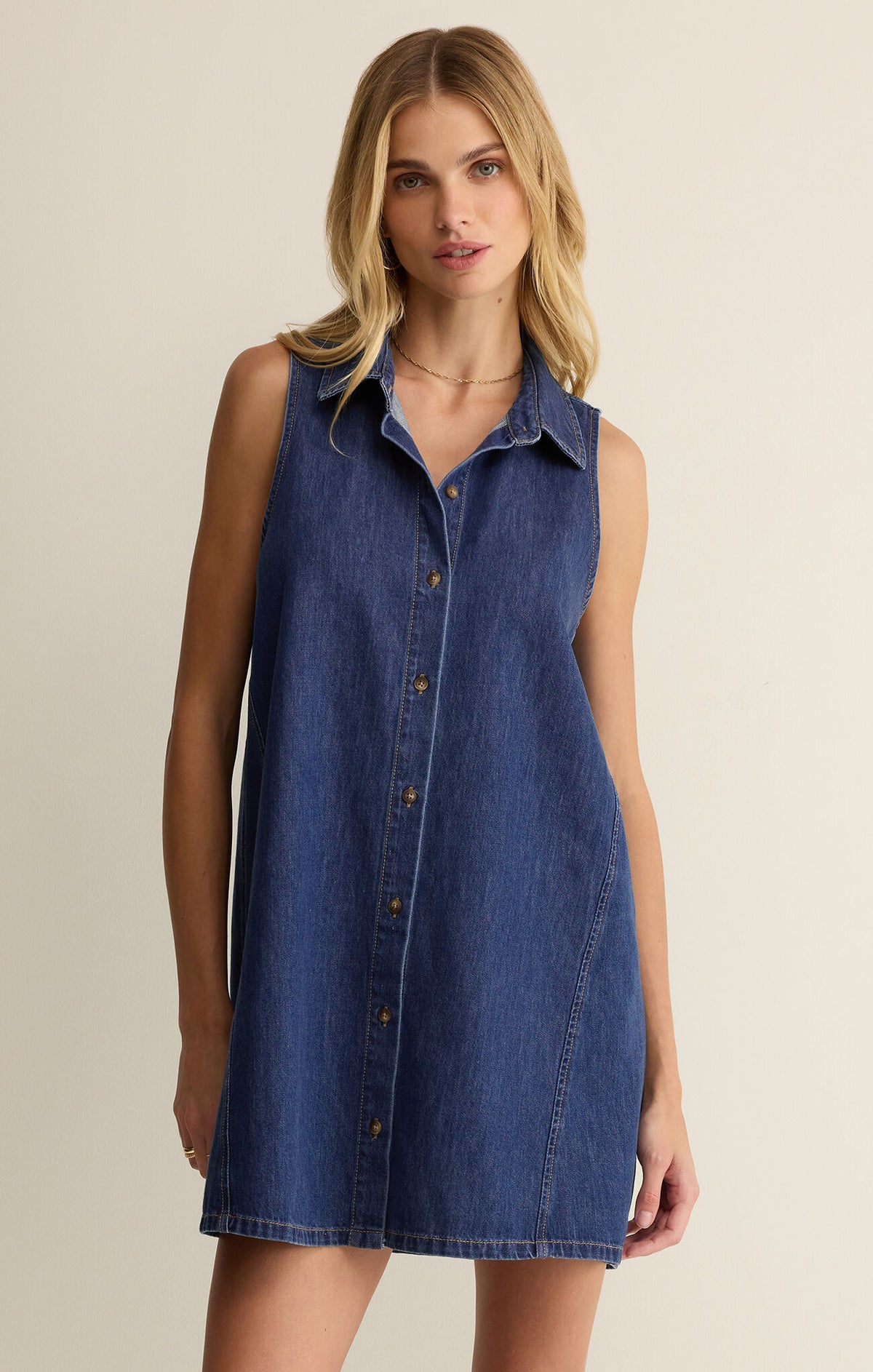 Z Supply New Day Denim Mini Dress