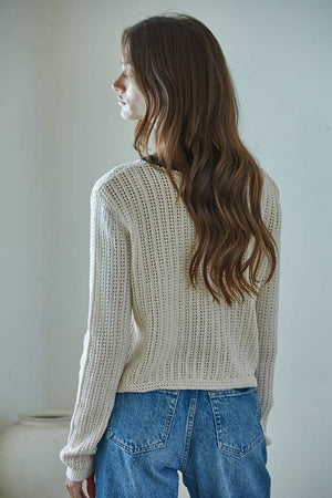 Knit Sweater Cotton Cardigan Top