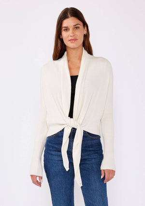 Victoria Knit Long Sleeve Tie Front Cardigan - 2 Colors
