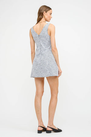 Sofie The Label Carmine Gingham Black Mini Dress