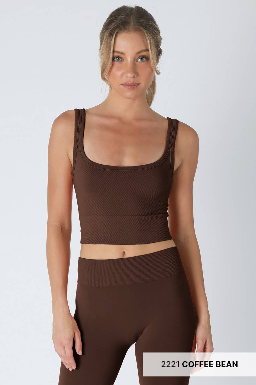 NIKIBIKI Chevron Ribbed Crop Top - 10 Colors