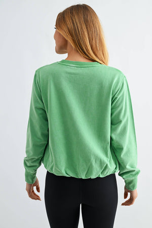 Mineral Cloud Bubble Hem Pullover