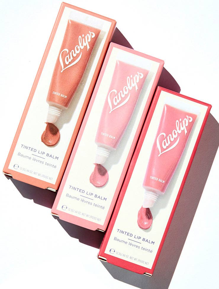 Tinted Lanolin Lip Balm Rhubarb