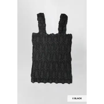 NIKIBIKI Lace Textured Square Top - 8 Colors