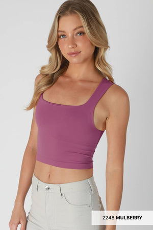 NIKIBIKI Clean Line Square Neck Top - 4 Colors