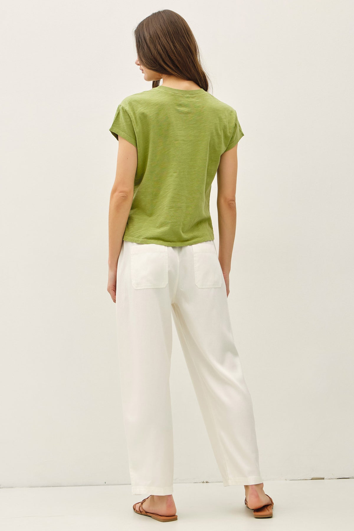 Garment Dye Cotton Slub Slim Fit Crewneck Baby Tee