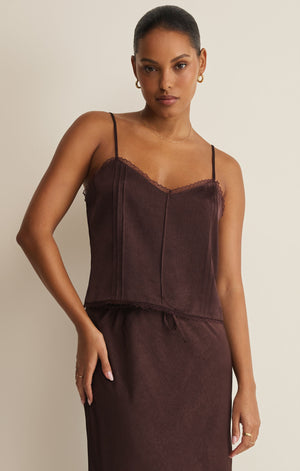 Z Supply Viva Chocolate Cherry Tank