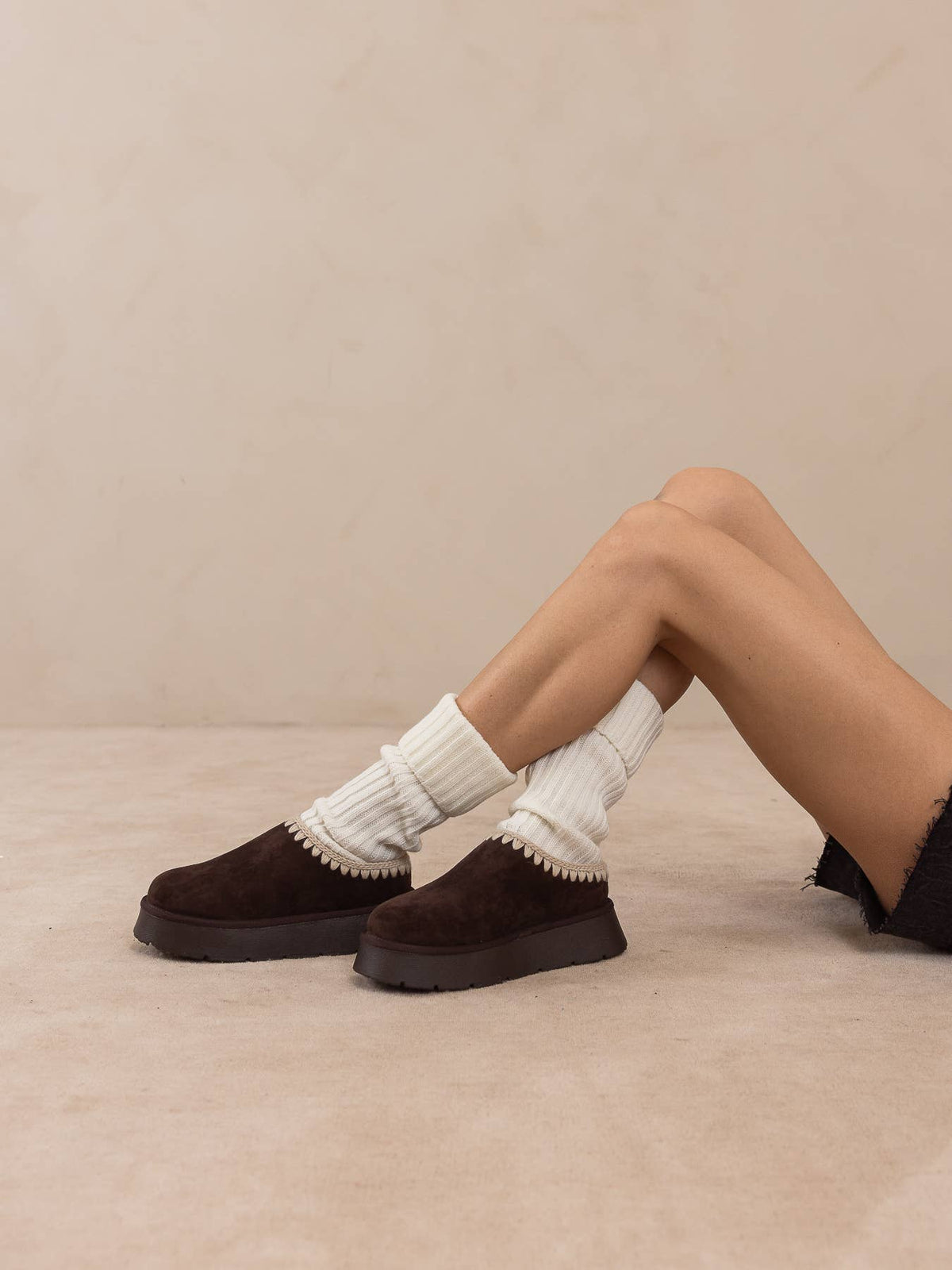 The Brandi | Coffee Platform Cozy Winter Mule Slipper
