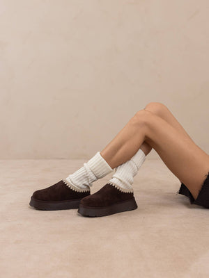 The Brandi | Coffee Platform Cozy Winter Mule Slipper