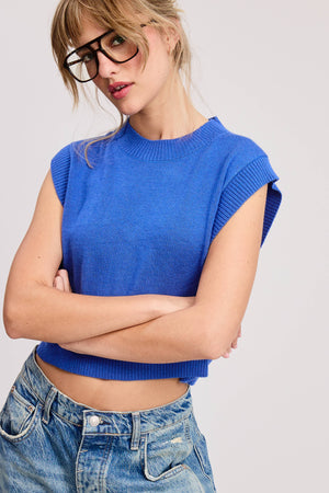 Cleo Lightweight Solid Knit Sleeveless Vest - 3 Colors