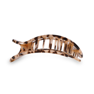 Round Flat Hair Clip | Large | Blonde Tortoise