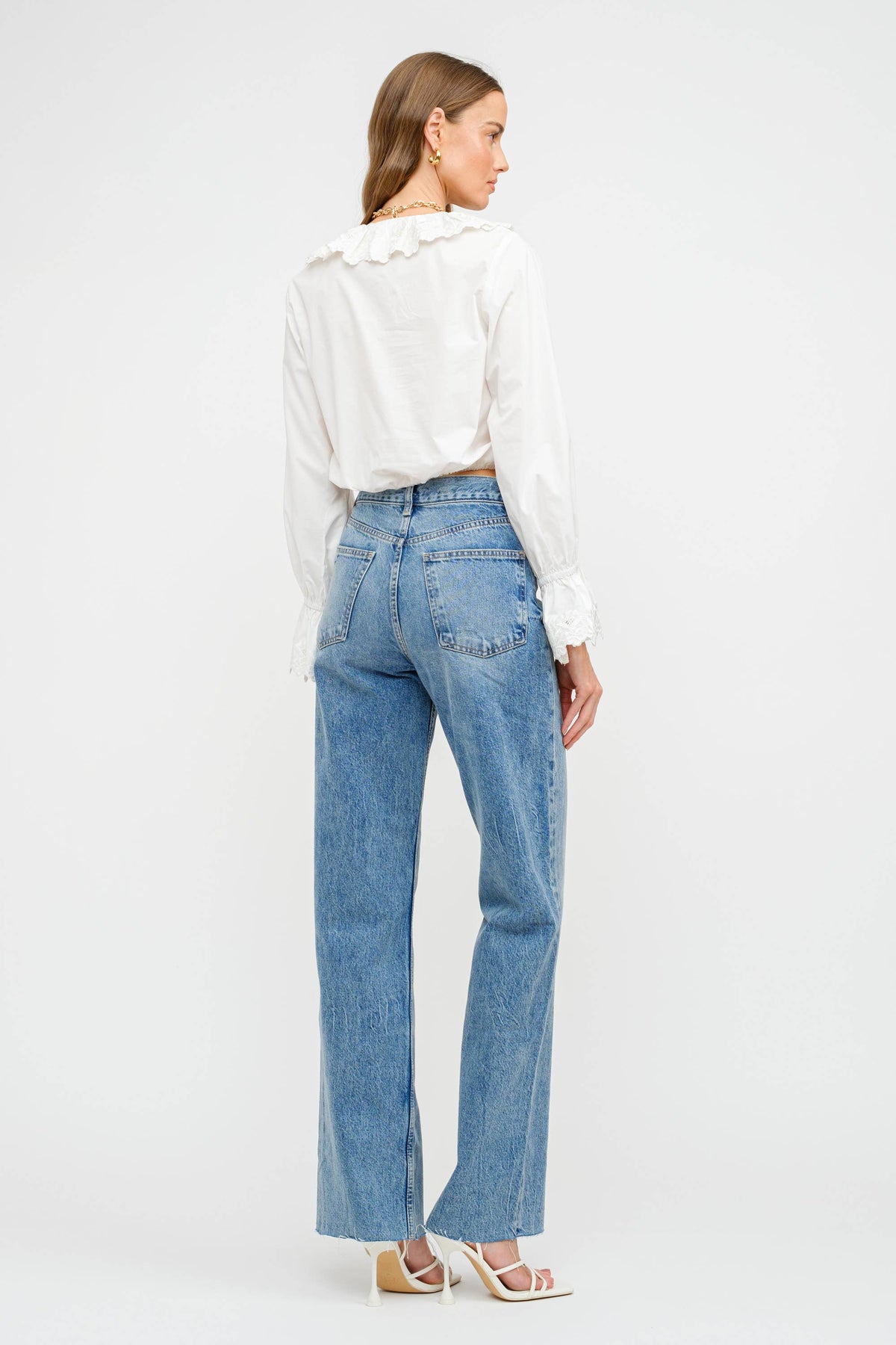 Emma Emboidered Poplin Blouse