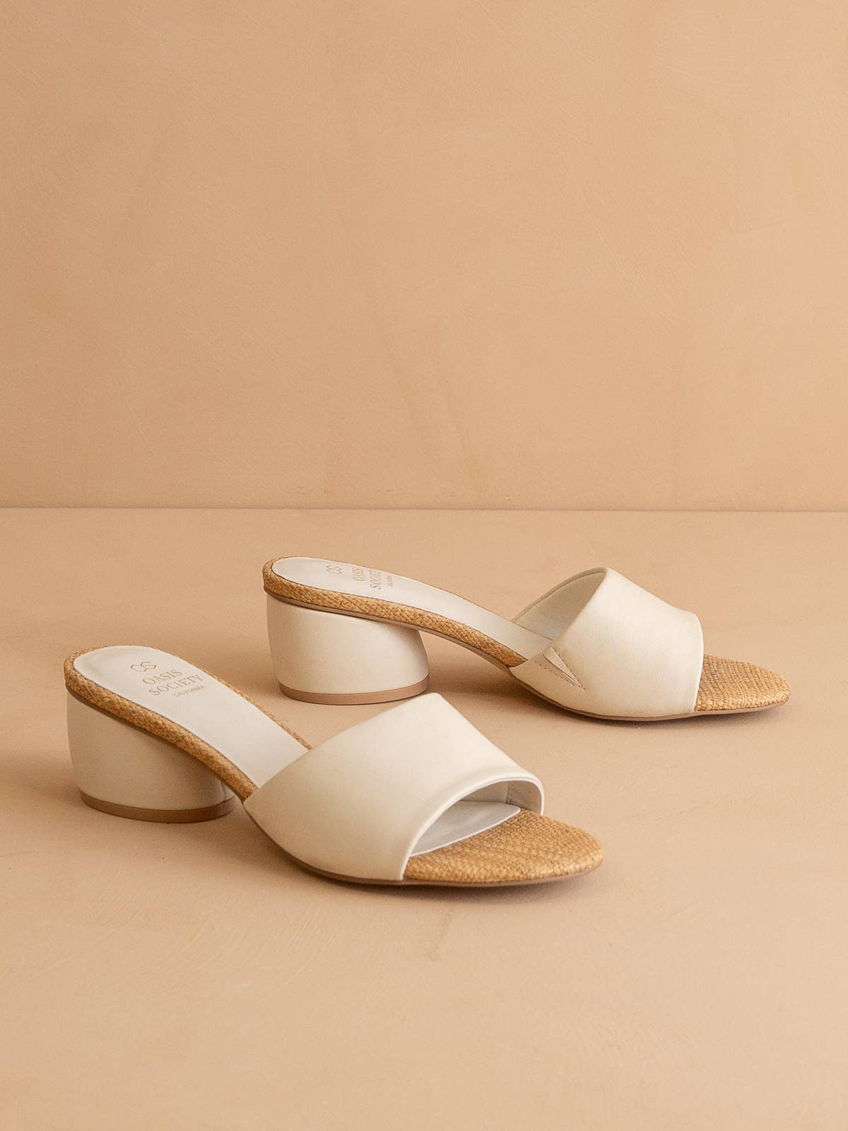 The Paloma Beige Low Heeled Sandal