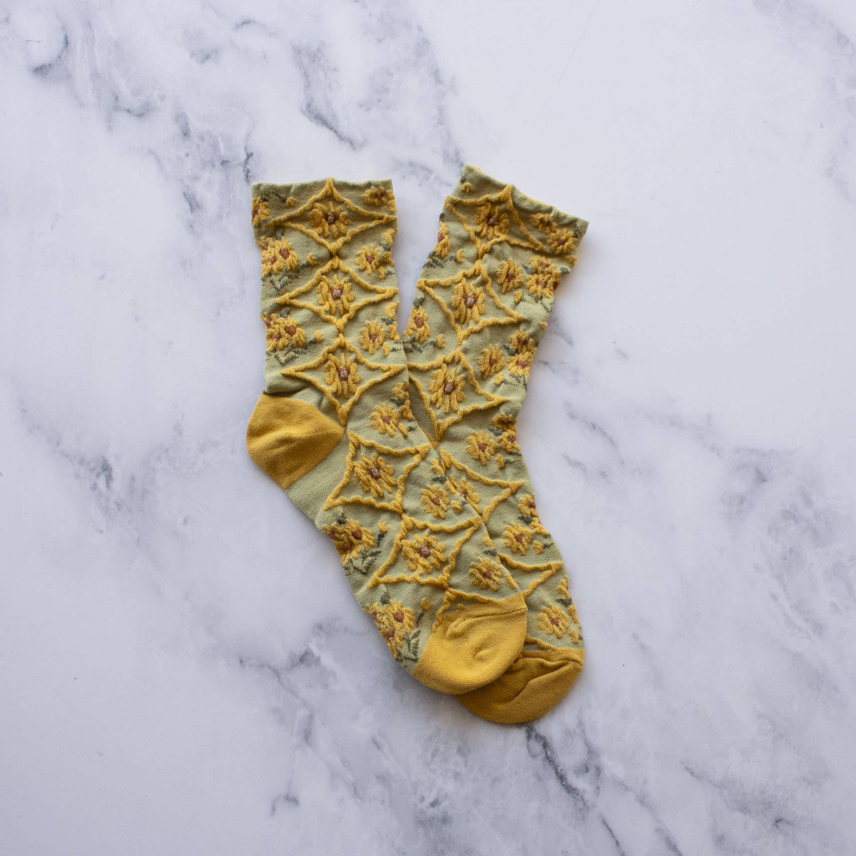 Women's Antique Floral Casual Socks