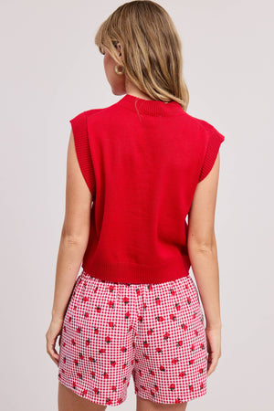 Cleo Lightweight Solid Knit Sleeveless Vest - 3 Colors