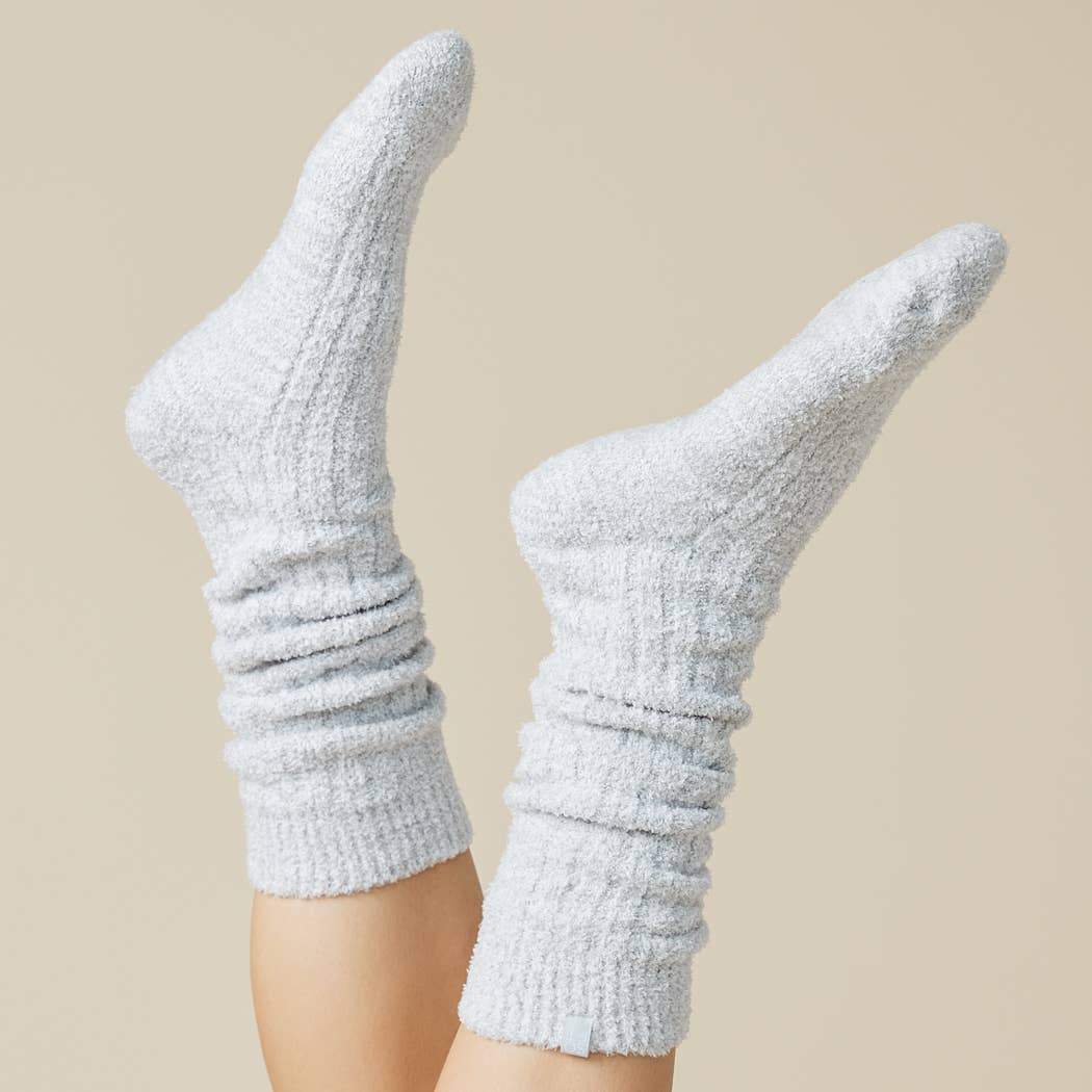 Women's Soft, Cozy, Slouchy Marshmallow Socks with Grippers