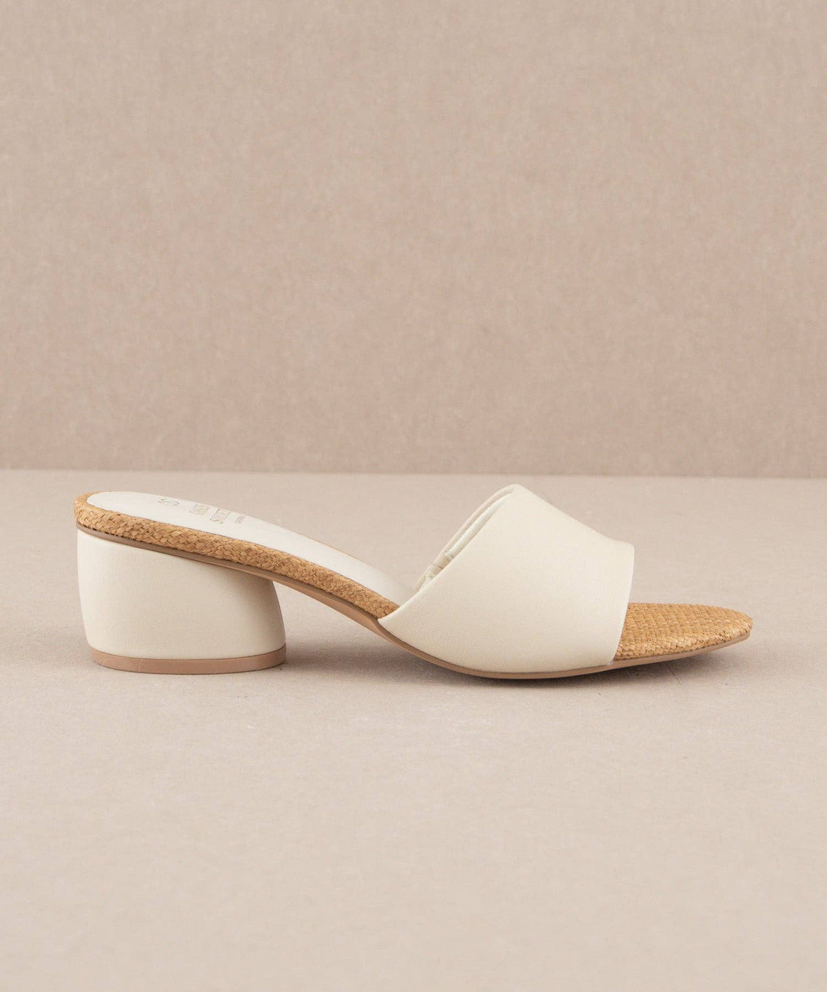 The Paloma Beige Low Heeled Sandal