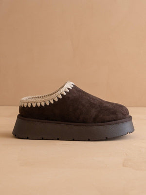 The Brandi | Coffee Platform Cozy Winter Mule Slipper