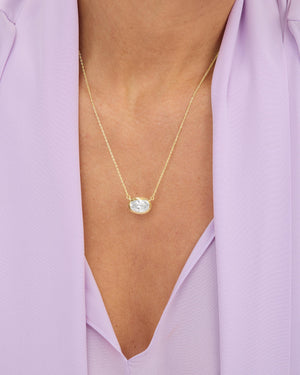 Melinda Maria She's a Boss Pendant Necklace in Gold