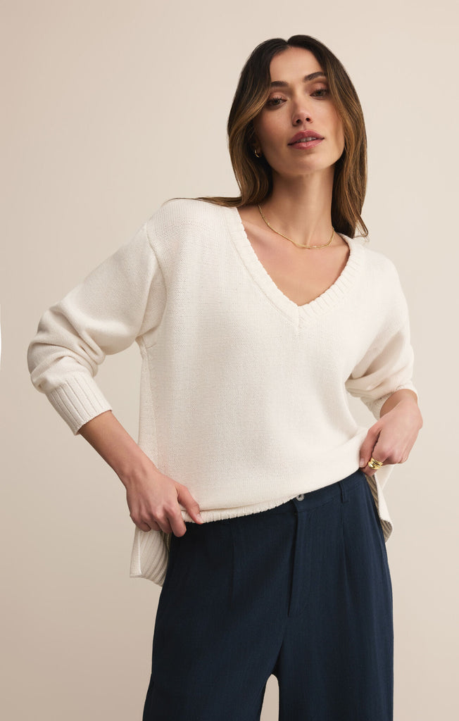 deres☆ paper cotton sweater オフホワイト deres☆ paper cotton sweater オフホワイト deres☆ paper cotton