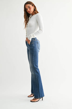 Low Rise Bootcut Medium Wash Jeans
