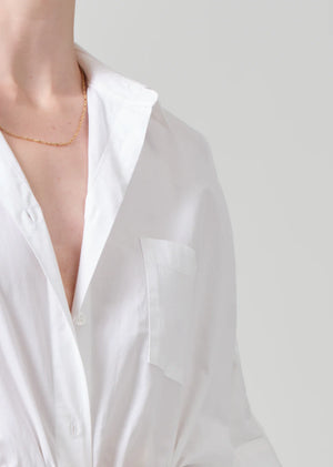 Citizens of Humanity claire origami shirt in optic white