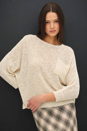 Nadia Knit Sweater w/pocket