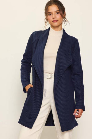 Open Front Quilted Jacket