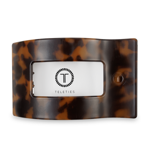 Flat Rectangle Hair Clip | Large | Tortoise