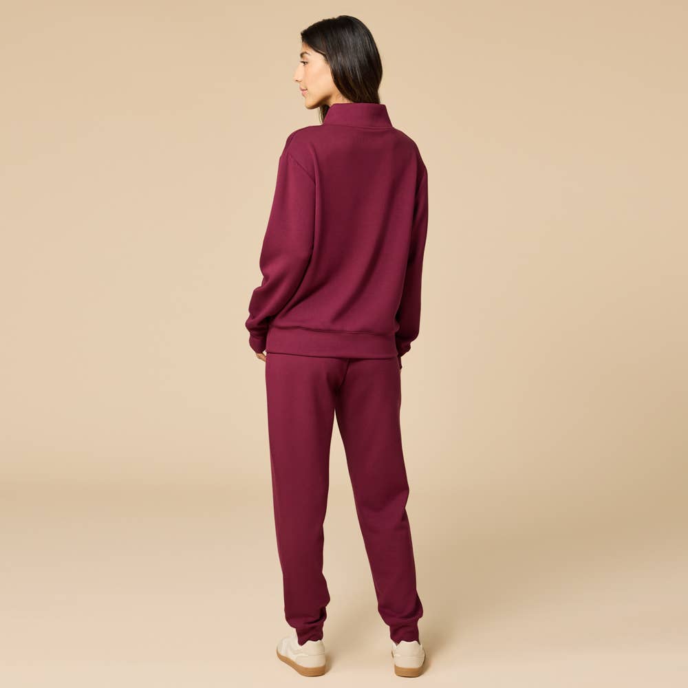 Athleisure DreamTech 1/4 Zip Jogger Set for Women
