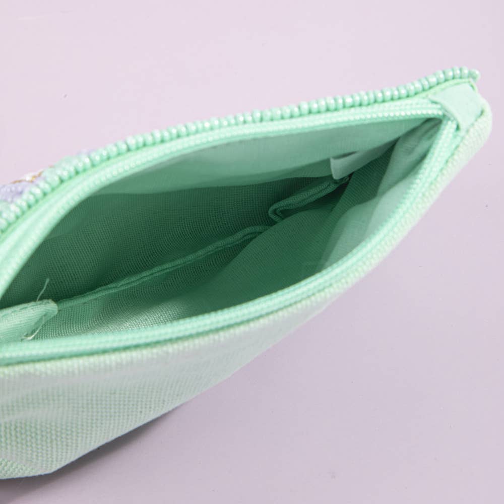Mahj Money Seed Bead Coin Purse