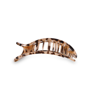 Round Flat Hair Clip | Medium | Blonde Tortoise