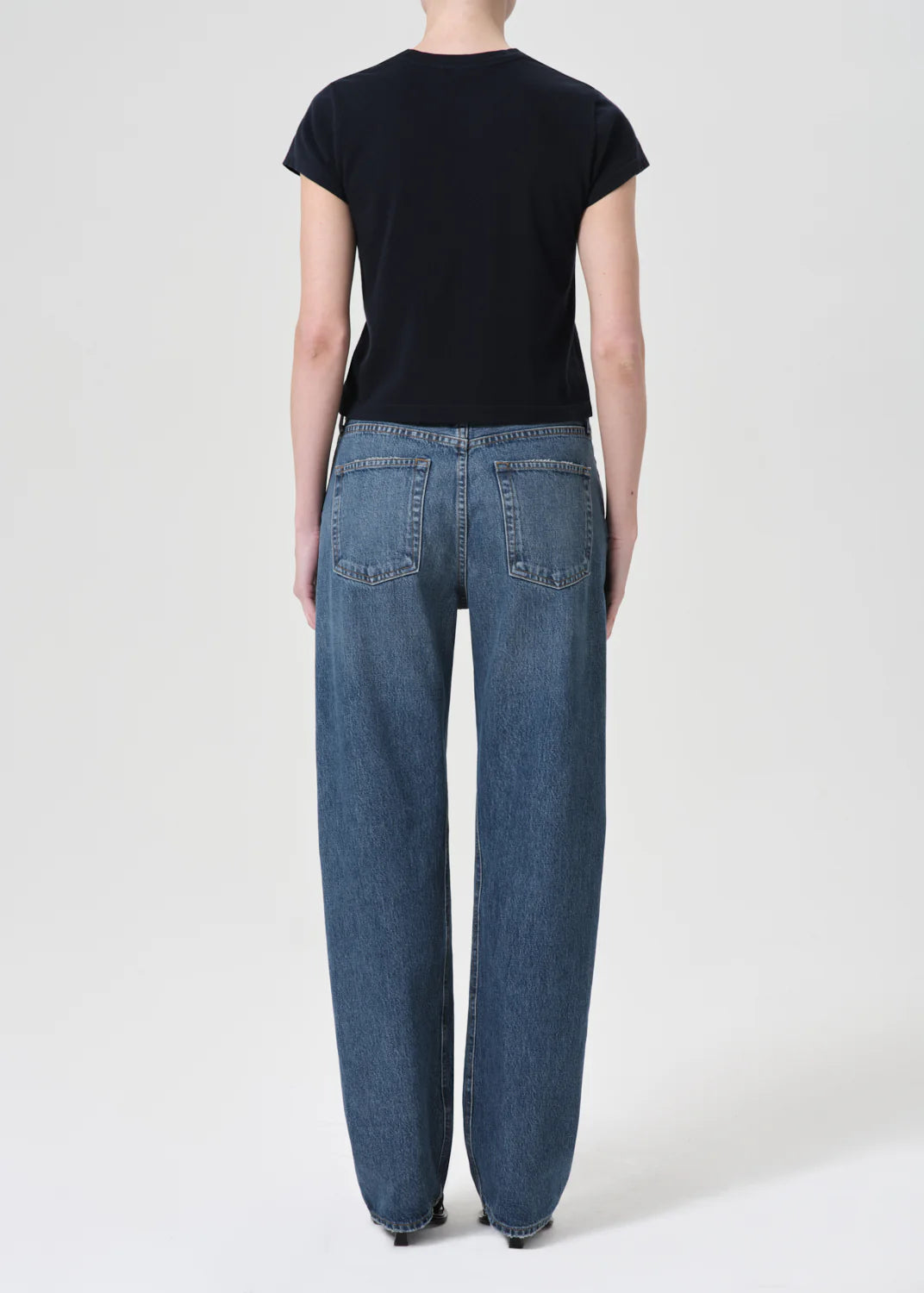 AGOLDE Jeans Kelly Straight Leg High Waist Denim in Essence