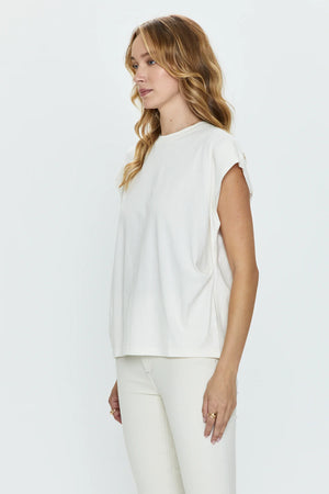 Pistola Trina White Sand Shoulder Tank