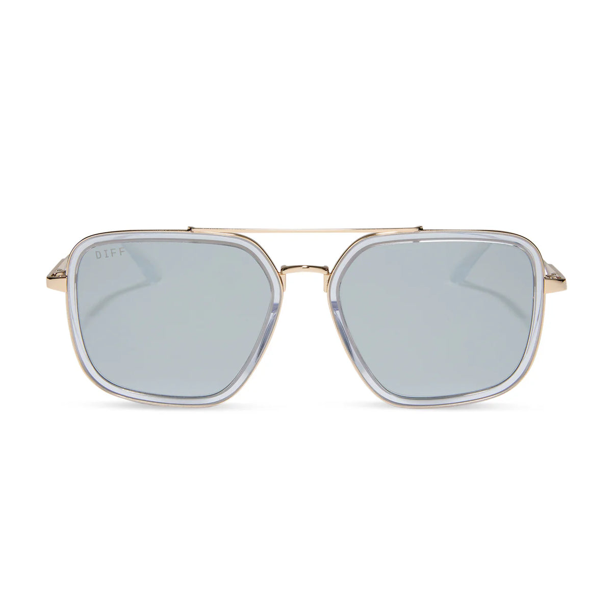 DIFF Jordan Gold Royal Temple Tips Sunglasses